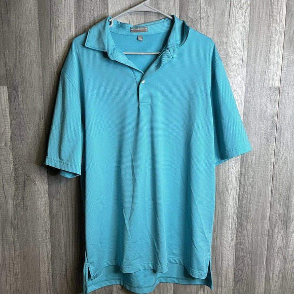 MEN’S PETER MILLAR SUMMER COMFORT SS STRETCH DESIGNER POLO SHIRT SIZE LARGE - Picture 1 of 6